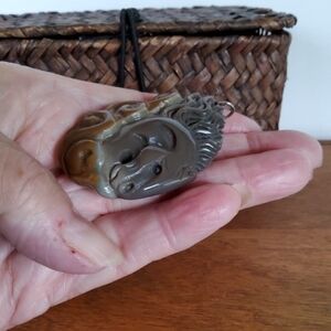 Pixiu Jadeite Pendant.